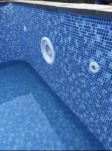 CERTIKIN POOL LINER CRYSTAL MOSAIC PATTERN BEADED 20 ft x 10ft x 5ft FLAT FLOOR - Picture 1 of 10