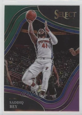 2021-22 Panini Select Courtside Green White Purple Prizm Saddiq Bey #213 - Image 1 of 2