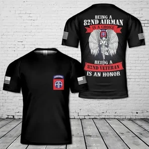 82nd Airborne Veteran T-Shirt 3D - Picture 1 of 2