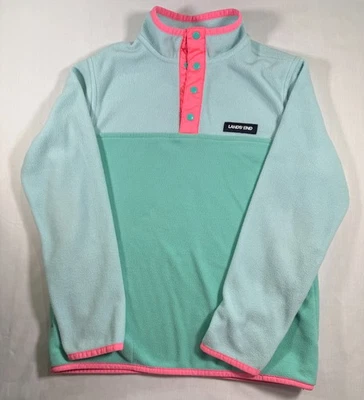 Pullover Lands' End Girls Heritage polar cuello a presión talla M (10-12) Foto 1 de 4