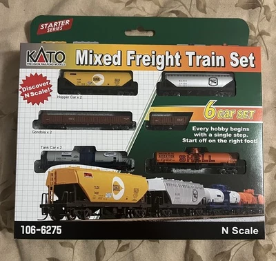 Kato 106-6275 Mixed Freight Train Set Tank Car Hopper Gondola Model Trains Japan - Image 1 of 2