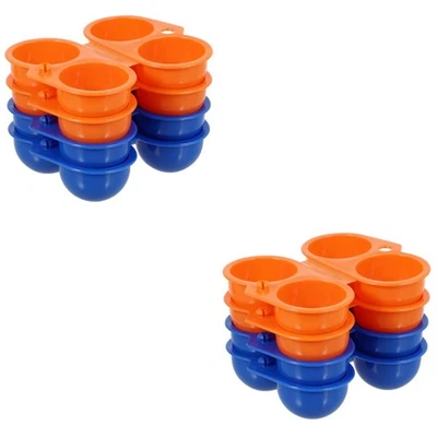  8 Pcs Portable Egg Storage Box Container Hiking Outdoor Camping Egg Carrier - Image 1 of 4