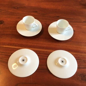 2x Set Nespresso Espresso Tassen Andree Putman und 2 Untertassen Weiß - Bild 1 von 3