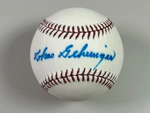 Charlie Chas Gehringer Signed Baseball COA Detroit Tigers HOF Mechanical Man - Picture 1 of 6