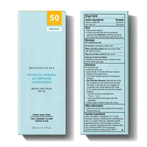 Skinceuticals Physical Fusion UV Defense Sunscreen SPF50 1.7oz / 50ml NEW IN BOX - Picture 1 of 8