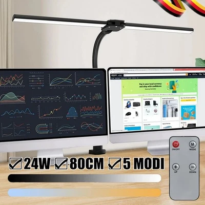 LED Schreibtischlampe Tischlampe 24W Dimmbar Leselampe Büroleuchte Beleuchtung - Bild 1 von 4