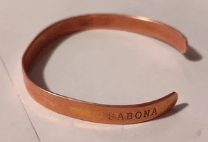 Bracciale Vintage Sabona Of London Rame 6,5" Artrite Salute EMF Scudo - Foto 1 di 10