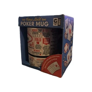 Coffee Mug Cup Texas Hold Em Poker Card Game Ginger Fox BRAND NEW NEVER USED 🔥 - Picture 1 of 8