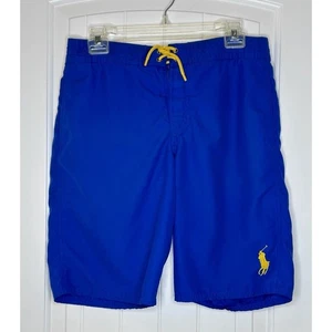 Polo Ralph Lauren Swim Trunks Boys(14-16) L Traveler Classic Fit Swimwear blue - Picture 1 of 11