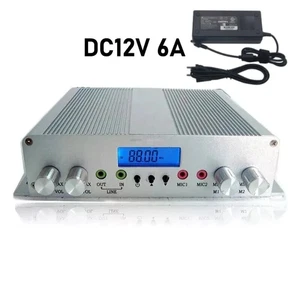 DC12V 6A 25W FM Radio Transmitter Stereo PLL Broadcast Station 88MHz-108MHz New - Picture 1 of 6
