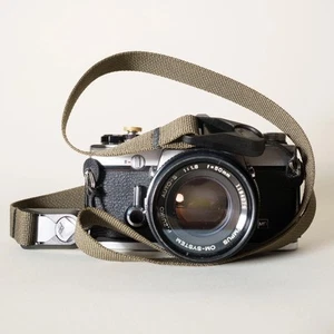 40” Olive Green Camera Strap w/ Peak Design Quick Release Anchors Handcrafted - Picture 1 of 12