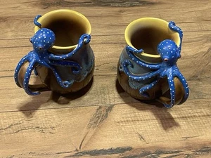 Tazzine da caffè in resina polpo 3D creatura oceanica polpo creativa colorata tazza arte - Foto 1 di 9