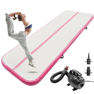 10FT Air Mat Inflatable Tumbling Gymnastics Mat Yoga Mat Training with Pump - Picture 1 of 20