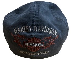 Harley Davidson Herren Canvas Paper Boy Mütze Cap Grau Biker Motorrad M - Bild 1 von 9