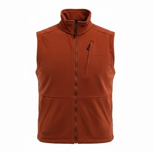 Simms Windstopper Vest Sz Large Rust Color  Fleece Full Zip Vest (E32) EUC - Picture 1 of 5
