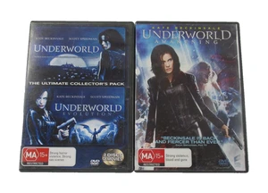 Underworld, Underworld Evolution & Underworld Awakening 3x DVDs MA+ PAL R2-4-5 - Picture 1 of 10