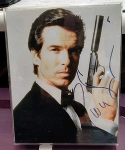 Pierce Brosnan Autographed Glossy Photo 8x10 COA Framed GoldenEye 007 - Picture 1 of 7