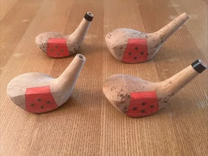 NOS GolfWorks Driver, 3, 4 & 5 Holzköpfe nur RH Persimmon mit rotem Einsatz RH - Bild 1 von 8