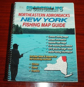 Sportsman's Connection Northeastern Adirondacks New York Fishing Map Guide - Picture 1 of 1