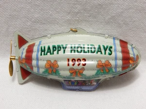 Hallmark Keepsake Ornament Tin Blimp Holiday Flyers - Picture 1 of 5