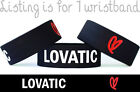 Lovatic Silicone Wristband Fan Bracelet Wide Black - Free Shipping Concert Band