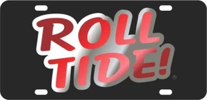 Alabama Crimson Tide Nummernschild Intarsien verspiegelt Acryl Autoschild lizenziert NCAA - Bild 1 von 1