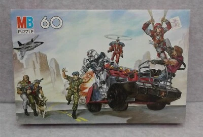 Винтажная головоломка 1987 GI Joe 60 шт. MB Milton Bradley 11x16 4856-1 запечатанная коробка - Изображение 1 из 4