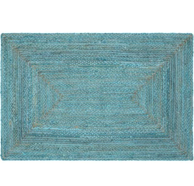 Jute Chindi Cotton Area Rug Handcrafted Traditional Rugs Braided Carpet - Image 1 of 4
