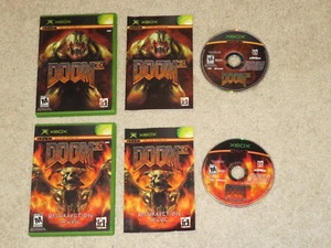 Great Shape! Doom 3 + Doom 3 Resurrection of Evil Xbox 100% Complete in Box CIB - Picture 1 of 1