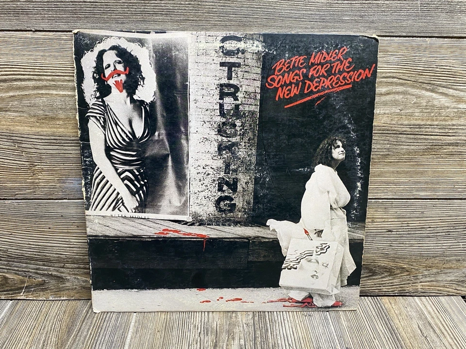 Vintage 1976 Bette Midler Songs for the New Depression Vinyl LP Atlantic Record - Image 1 of 4