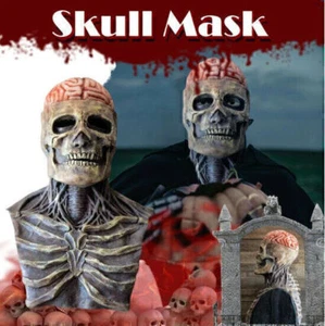 Halloween Biochemische Skelett Maske Schädel Vollgesicht mit Kiefer interessLOVE - Bild 1 von 6
