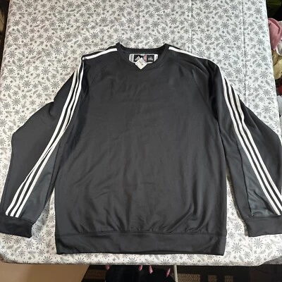 💥 NWT  💥 Adidas Mens 2 XL Sweater Sweatshirt 3 Stripes Crewneck Pullover - Image 1 of 4