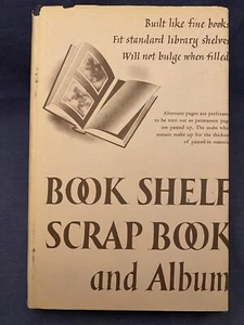 Vtg Book Shelf Scrap Book and Album Photos News Clippings High Quality Rare - Picture 1 of 8