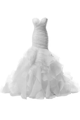 Wedding dress size 6 Mermaid, Strapless, Ruffles - Image 1 of 4