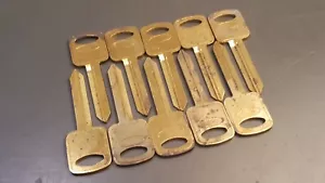 10 Stück H75 Schlüsselrohlinge ungeschliffen goldfarben Schlüssel Auto KFZ KFZ Schlüssel - Bild 1 von 9