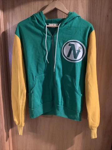 VINTAGE FACE OFF Minnesota North Stars Full Zip Sweatshirt NHL Hockey Cover