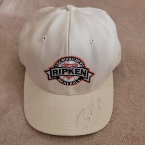 Cal Ripken 2000 World Series Mattoon IL Baseball Hat/Cap Billy Ripken Signed 