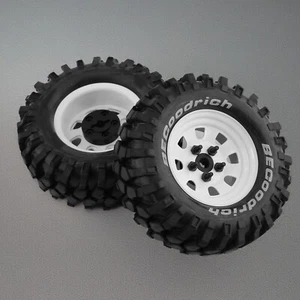 1.9" Beadlock Wheel Rim and Tires for 1/10 RC Crawler Axial SCX10 II 90046 - Picture 1 of 17
