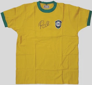 Brazil Pele Soccer Jersey Front Signed Authentic - Beckett BAS - Picture 1 of 6