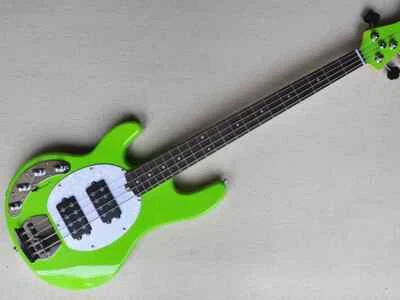 4 Strings Left Hand Green Electric Bass with Active Circuit,Rosewood Fretboard - Image 1 of 4
