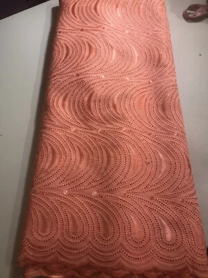 High Quality Swiss Voile Bridal Lace Fabric 5yards. - Image 1 of 3