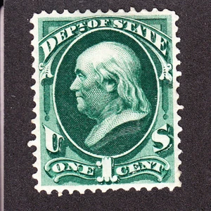 US O57 1c State Department Mint VF-XF OG H SCV $260 - Picture 1 of 2