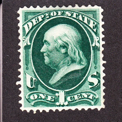 US O57 1c State Department Mint VF-XF OG H SCV $260 - Image 1 of 2