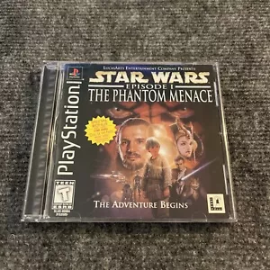 PS1 Star Wars Episode 1 - The Phantom Menace Sony PlayStation 1 CIB Black Label - Picture 1 of 3