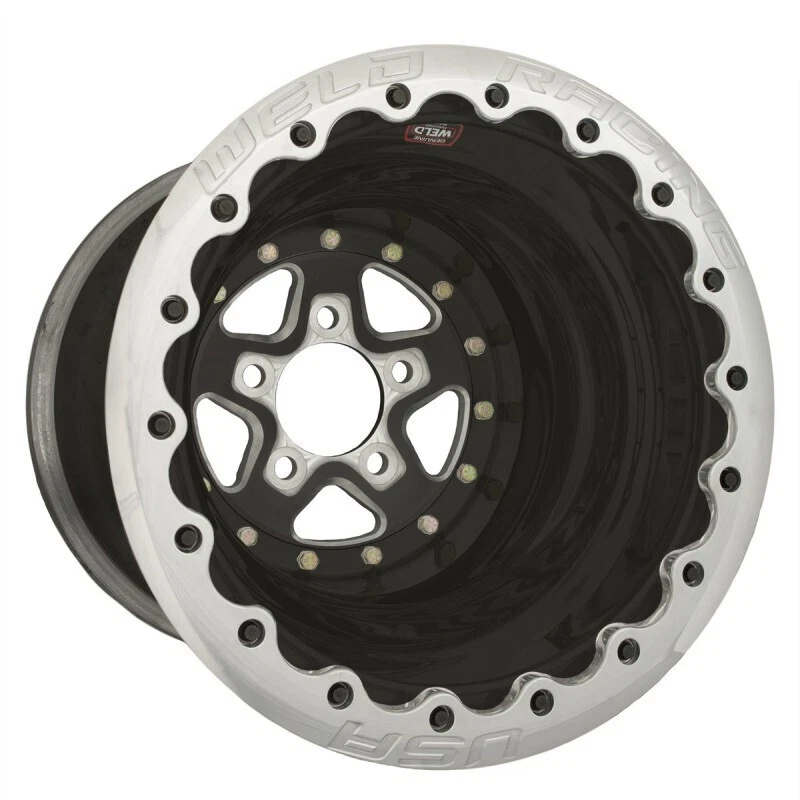 WW-88B-512210 WELD Wheel, Drag Rear, Alumastar, 15x12 Size, 5x4.5 Bolt Pattern,  - image 1 of 1