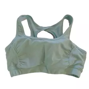 Kyodan Sports Bra Women P/S Green Racerback Padded Nylon Blend Wireless Pullover - Imagen 1 de 6