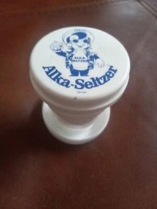 Vintage Speedy Alka Seltzer Collapsable Travel Cup with Lid Pill Holder - Picture 1 of 3