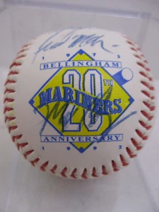 1992 BELLINGHAM MARINERS TEAM SIGNED BALL - SHAWN ESTES DEREK LOWE WOLCOTT (FZH) - Picture 1 of 9