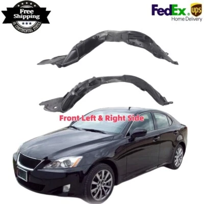 New Front Inner Fender Liner Set For 2006-2008 Lexus IS250 IS350 Foto 1 de 4