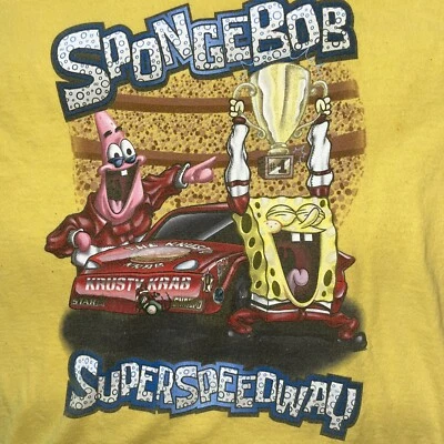 Camiseta Bob Esponja Super Speedway Vintage 09 Nickelodeon niños talla 6 niños 7 niñas Foto 1 de 4
